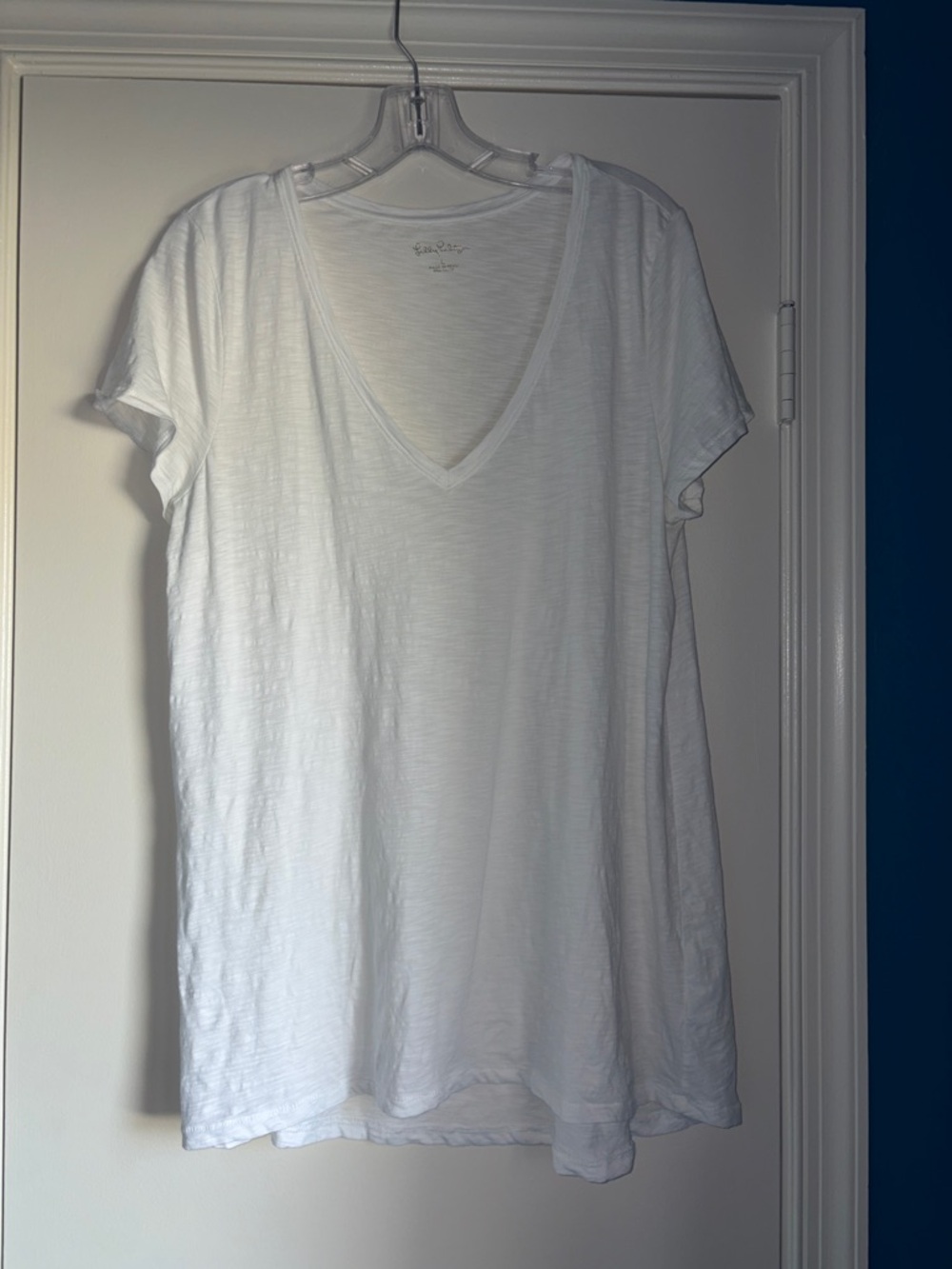 Lilly Pulitzer Etta V-Neck Tee - White